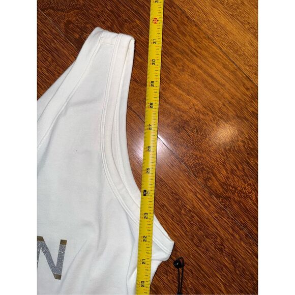 Calvin Klein White Casual Romper with Logo Sz S - Picture 6 of 8